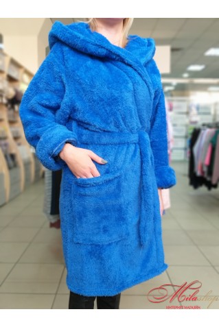 Изумительный махровый халат длиной до колена